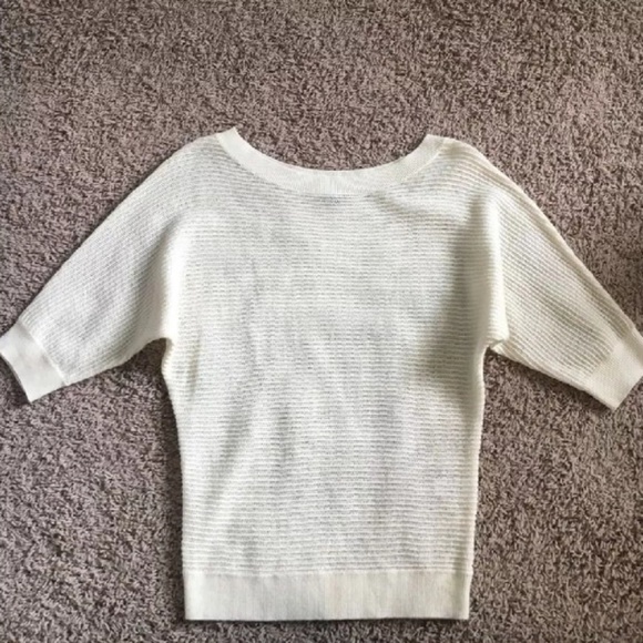 ***SOLD***EXPRESS Off White Off Shoulder Knit!! - Picture 2 of 4